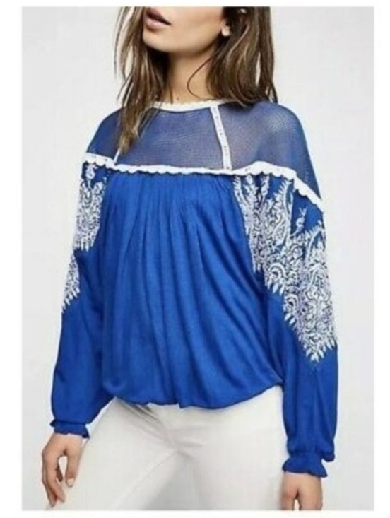 Free People Tops - Free People Carly Embroidered Top